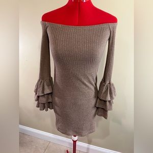 Long sleeve boutique sweater dress